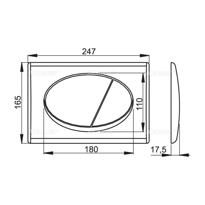 Кнопка AlcaPlast-M70 (2)