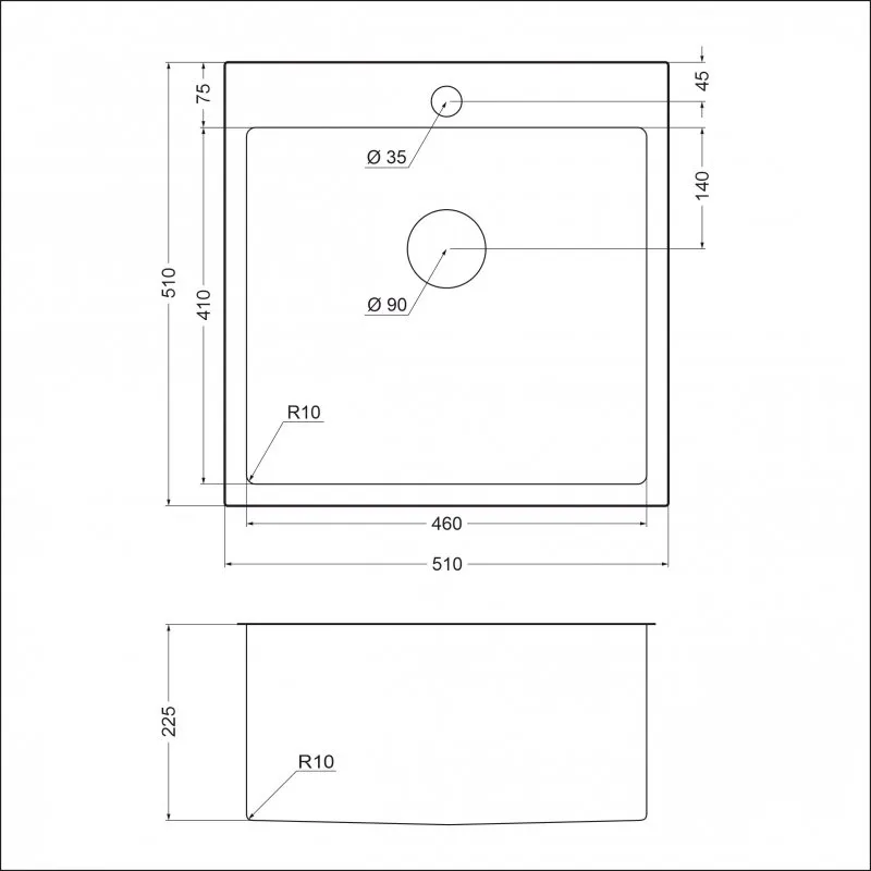 Мойка Emar-EMB-116 PVD Nano Satine (2)