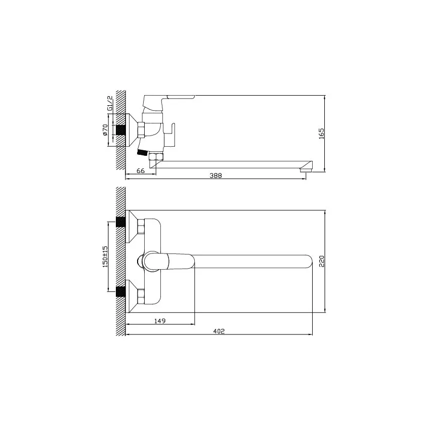 Смеситель Diadonna-D87-222114W (2)