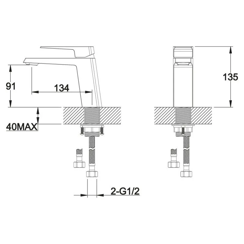 Смеситель для раковины BelBagno ARLIE ARL-LVM-CRM (4)