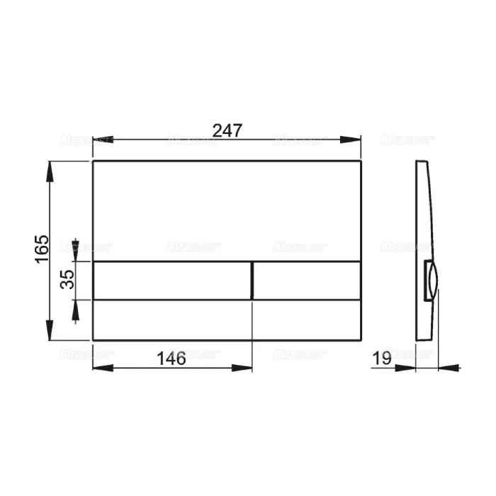 Кнопка AlcaPlast-M1710-8 (2)